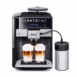 Siemens TE658209RW, Machine à expresso, 1,7 L, Café en grains, Café moulu, 1500 W, Noir, Acier inoxydable