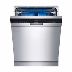 Siemens iQ500 SN45ES57CE, Sous comptoir, Taille maximum (60 cm), Acier inoxydable, Noir, Tactile, 1,75 m