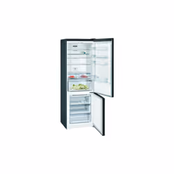 Siemens iQ300 KG49NXXEA réfrigérateur-congélateur Pose libre 438 L E Noir, Acier inoxydable