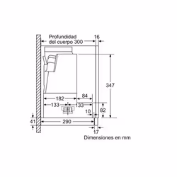 Siemens iQ300 LI67SA531 hotte Semi-intégrée (semi-encastrée) Argent 399 m³/h A