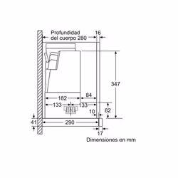 Siemens iQ300 LI97SA531 hotte Semi-intégrée (semi-encastrée) Blanc 397 m³/h A