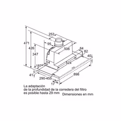 Siemens iQ300 LI97SA531 hotte Semi-intégrée (semi-encastrée) Blanc 397 m³/h A - Vue supplémentaire 4