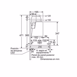 Siemens iQ300 LI97SA531 hotte Semi-intégrée (semi-encastrée) Blanc 397 m³/h A - Vue supplémentaire 5