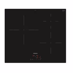 Siemens iQ100 EU611BJB5E, Noir, Intégré, 60 cm, Plaque avec zone à induction, Verre-céramique, 3 zone(s)