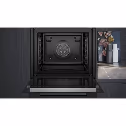 Siemens iQ700 HB776G3B1 four 71 L A+ Noir, Acier inoxydable - Vue supplémentaire 3