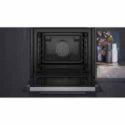 Siemens iQ700 HB778G3B1 four 71 L A+ Noir, Acier inoxydable