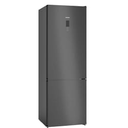 Siemens iQ300 KG49NXXCF réfrigérateur-congélateur Pose libre 440 L C Noir, Acier inoxydable
