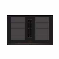 Siemens iQ700 EX875LX57E, Noir, Intégré, 80 cm, Plaque avec zone à induction, Verre-céramique, 4 zone(s)