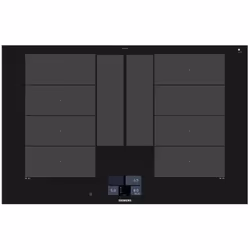 Siemens iQ700 EX875KYV1E, Noir, Intégré, 80 cm, Plaque avec zone à induction, Vitrocéramique, 4 zone(s)