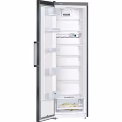 Siemens iQ300 KS36VVXDP réfrigérateur Pose libre 346 L D Noir, Acier inoxydable