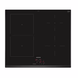 Siemens iQ500 ED651BSB6E, Noir, Intégré, 60 cm, Plaque avec zone à induction, Verre-céramique, 4 zone(s)