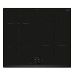 Siemens iQ100 EH631BEB6E plaque Noir Intégré 60 cm Plaque avec zone à induction 4 zone(s)
