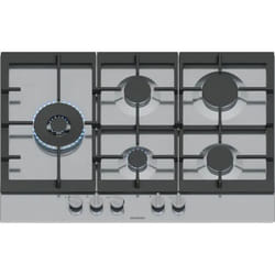 Siemens EC7A5SI90 plaque Noir, Acier inoxydable Intégré 75 cm Gaz 5 zone(s)