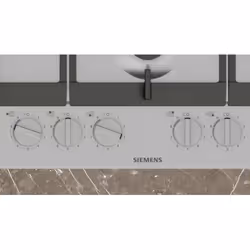 Siemens EC7A5SI90 plaque Noir, Acier inoxydable Intégré 75 cm Gaz 5 zone(s) - Vue supplémentaire 2