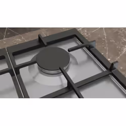 Siemens EC7A5SI90 plaque Noir, Acier inoxydable Intégré 75 cm Gaz 5 zone(s) - Vue supplémentaire 5