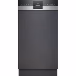 Siemens iQ300 SR53HS52MF, Semi-intégré, Compact (45 cm), Noir, Acier inoxydable, Tactile, 1,75 m, 1,65 m