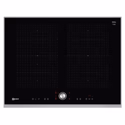 Neff T57TT60N0, Noir, Acier inoxydable, Intégré, Plaque avec zone à induction, Vitrocéramique, 4 zone(s), 4 zone(s)