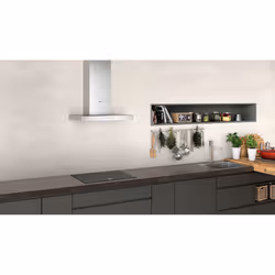Neff D64BBE1N0 hotte Monté au mur Acier inoxydable 580 m³/h A