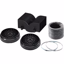 Neff Z51EIU1X1, Kit évacuation de hotte, Noir, Acier inoxydable, 2,02 kg, 365 mm, 455 mm, 350 mm