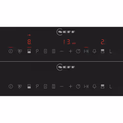 Neff N 70 Noir, Acier inoxydable Intégré 30 cm Plaque avec zone à induction 2 zone(s)