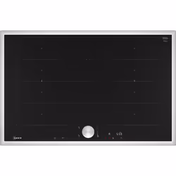 Neff T68STY4L0, Noir, Acier inoxydable, Intégré, 80 cm, Plaque avec zone à induction, Verre-céramique, 4 zone(s)