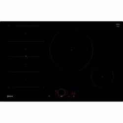 Neff N 70 Table à induction 80 cm sans cadre, Noir, Intégré, 80 cm, Plaque avec zone à induction, Verre-céramique, 4 zone(s)