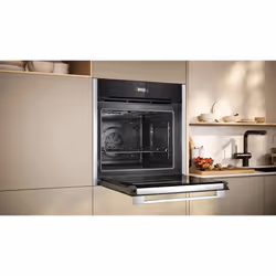 Neff N 70 B24CR71N0 four 71 L A+ Noir, Acier inoxydable - Vue supplémentaire 4