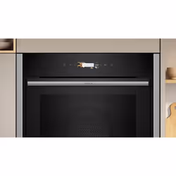 Neff B54CR71N0 four 71 L A+ Noir, Acier inoxydable