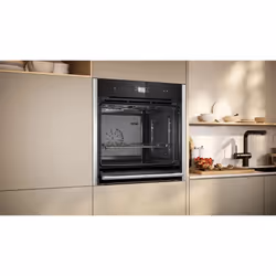 Neff B64FS31N0 four 71 L A+ Noir, Acier inoxydable - Vue supplémentaire 4