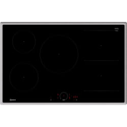 Neff T58SHW1L0 plaque Noir, Acier inoxydable Intégré 80 cm Plaque avec zone à induction 5 zone(s)