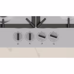 Neff T26CIP8N0 plaque Noir, Acier inoxydable Intégré 60 cm Gaz 4 zone(s)