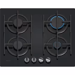 Neff T26PIP4S0, Noir, Intégré, 60 cm, Gaz, Verre trempé, 4 zone(s)