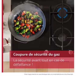 Neff N 50 Table gaz 60 cm Verre trempé, Noir - Vue supplémentaire 4