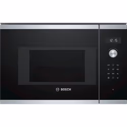 Bosch Serie 6 BEL524MS0, Intégré, Micro-ondes grill, 20 L, 800 W, Rotatif, Tactile, Noir, Acier inoxydable
