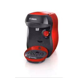 Bosch TAS1003, Cafetière à dosette, 0,7 L, Capsule de café, 1400 W, Noir, Rouge