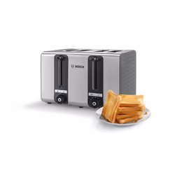Bosch TAT7S45 grille-pain 4 part(s) 1800 W Noir, Acier inoxydable - Vue supplémentaire 11