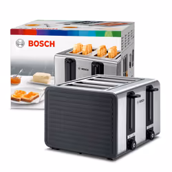 Bosch TAT7S45 grille-pain 4 part(s) 1800 W Noir, Acier inoxydable - Vue supplémentaire 6