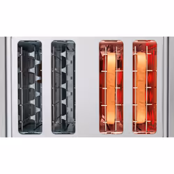 Bosch TAT7S45 grille-pain 4 part(s) 1800 W Noir, Acier inoxydable - Vue supplémentaire 9
