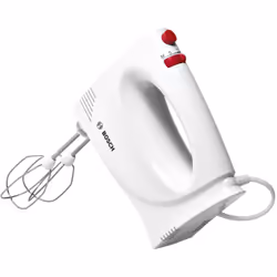 Bosch MFQP1000, Batteur à main, Rouge, Blanc, Mélange, Boutons, Rotatif, Plastique, 300 W