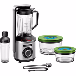 Bosch MMBV625M, Mélangeur de table, 1,5 L, Fonction d'impulsion, Pileur de glace, 1000 W, Aluminium, Noir