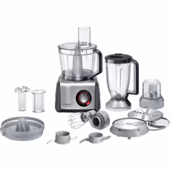 Bosch MC812M844, 3,9 L, Noir, Acier inoxydable, Rotatif, 1,5 L, Batteur, Hacher, Découpe, Pétrisseur, Mélange, Purée, Énergie