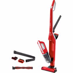 Bosch Serie 4 BBH3ZOO25, Sec, Filtrage, Tapis, Sol dur, Tapisserie, Sans sac, Rouge, Batterie