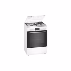 Bosch HXR39IG20, Cuisinière, Noir, Blanc, Rotatif, Devant, Électronique, LED