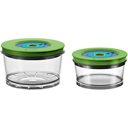 Bosch MMZV0SB2 boîte hermétique alimentaire Rond Vert, Transparent 2 pièce(s)