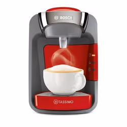 Bosch TAS3208, Cafetière à dosette, Capsule de café, 1300 W, Gris, Rouge