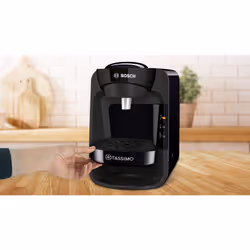 Bosch TAS3102, Cafetière à dosette, 0,8 L, Capsule de café, 1300 W, Noir