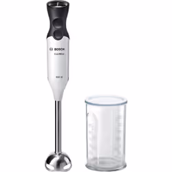 Bosch ErgoMixx MS61A4110, Mélangeur par immersion, 0,6 L, Pileur de glace, 800 W, Blanc