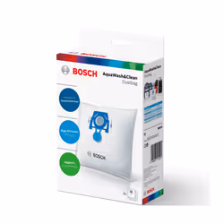 Bosch BBZWD4BAG, Aspirateur réservoir cylindrique, Sac à poussière, Blanc, Bosch, AquaWash &amp; Clean