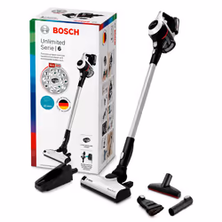 Bosch Serie 6 BCS611AM aspirateur balai et balai électrique Batterie Sec Sans sac Noir, Blanc 2,5 Ah