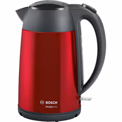 Bosch TWK3P424, 1,7 L, 2400 W, Gris, Rouge, Acier inoxydable, Indicateur de niveau d'eau, Arrêt de sécurité en cas de surchau ...